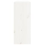 vidaXL Armoire à vin Blanc 62x25x62 cm Bois de pin massif