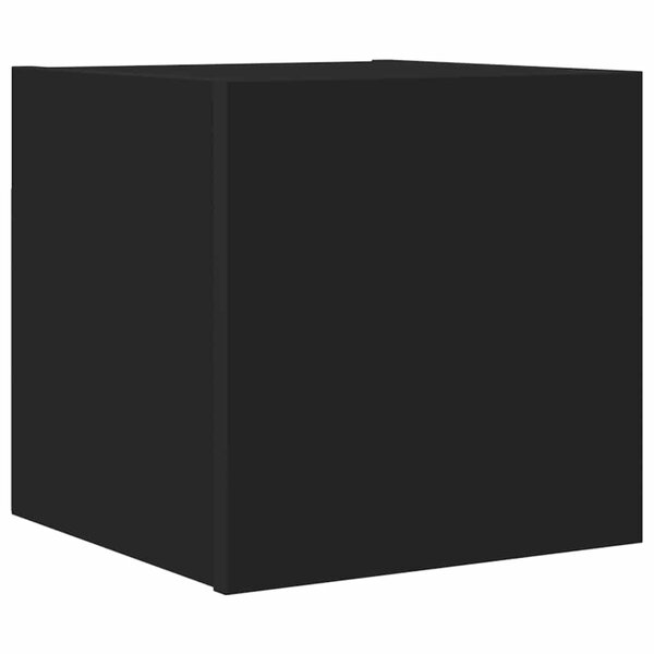 vidaXL Meuble TV mural Noir 30 5x30x30 cm
