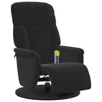 vidaXL Fauteuil de massage inclinable Noir 91 x 71 x 105 cm Velours