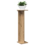vidaXL Support de Plante Chêne Artisanal 25 x 25 5 x 100 5 cm
