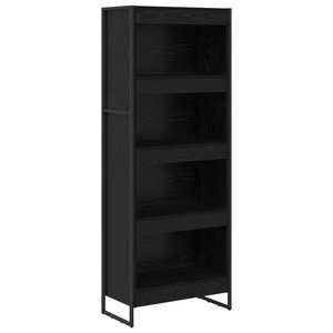 vidaXL Bibliothèque Chêne noir 80 x 30 x 155 cm Bois d'ingénierie