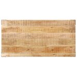 vidaXL Table à manger 140x70x76 cm Bois de manguier brut massif