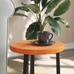 vidaXL Dessus de table rond cire marron Ø30x2 5 cm bois de pin massif