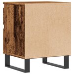 vidaXL Table de chevet vieux bois 40x35x50 cm bois d’ingénierie