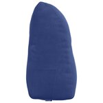 vidaXL Coussin de Dos Bleu police 45 x 24 x 50 cm Velours