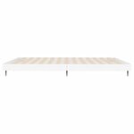 vidaXL Cadre de lit sans matelas blanc 200x200 cm bois d'ingénierie