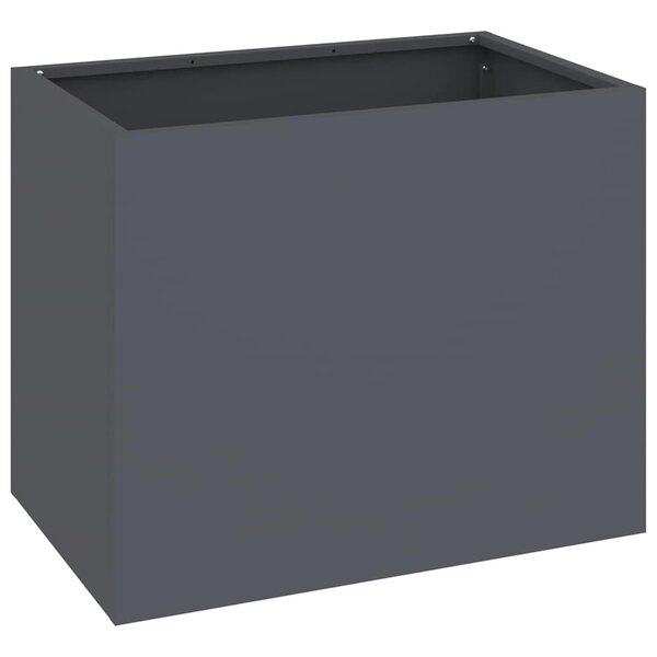 vidaXL Cache-pot de jardin Anthracite Acier laminé à froid