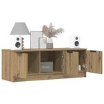 vidaXL Meuble TV chêne artisanal 102x35x36 5 cm bois d'ingénierie