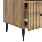 vidaXL Meuble TV Chêne artisanal 102 x 34 5 x 50 cm Bois d'ingénierie