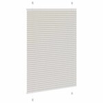 vidaXL Store plissé gris clair 90x150 cm largeur du tissu 89 4 cm