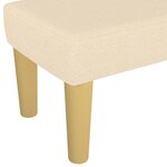 vidaXL Banc Crème 100x30x30 cm Tissu