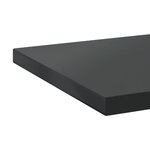 vidaXL Étagères murales 2 Pièces 100x30x3 cm noir acier inoxydable
