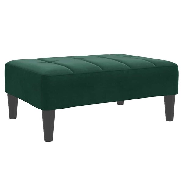 vidaXL Repose-pied vert foncé 77x55x31 cm velours
