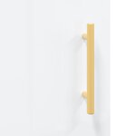 vidaXL Buffet haut Blanc brillant 34 5x34x180 cm Bois d'ingénierie