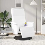 vidaXL Fauteuil de massage inclinable Blanc 71 x 90 x 105 cm