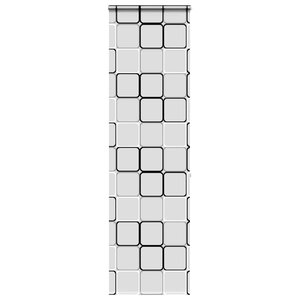 vidaXL Store enrouleur de douche avec cassette largeur du tissu 76 cm