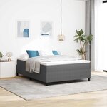 vidaXL Cadre de lit plateforme Gris clair 160 x 200 cm