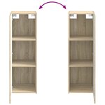 vidaXL Cabinet de Salle de Bain Mural Chêne Sonoma 33 x 34 5 x 60 cm