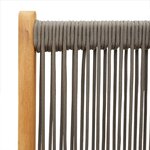vidaXL Ensemble à manger de jardin 7Pièces gris polypropylène bois massif