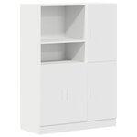 vidaXL Ensemble d'armoires de cuisine 2 Pièces blanc bois d'ingénierie