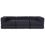 vidaXL Coussin 3 Pièces Anthracite 70 x 70 x 54 cm Polyester