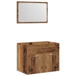 vidaXL Ensemble de meubles salle de bain 2 Pièces bois d'ingénierie