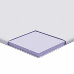 vidaXL Coussins de Matelas Blanc 90 x 190 cm