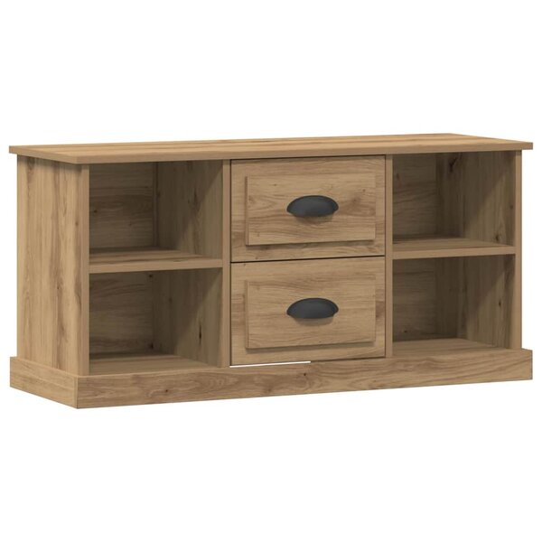 vidaXL Meuble TV Chêne artisanal 99 5 x 35 5 x 48 cm Bois d'ingénierie