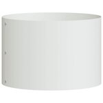 vidaXL Cache-pot de jardin Blanc 30 x 30 x 20 cm Acier