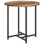 Set de 2 tables d'appoint vidaXL en vieux bois  bois reconstitué et métal