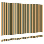 vidaXL Tissu de remplacement de store pour cadre de 5x3.5 m vert et jaune