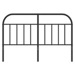 vidaXL Tête de lit métal noir 150 cm