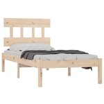 vidaXL Cadre de lit sans matelas 90x200 cm bois massif