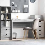 vidaXL Bureau Sonoma gris 100 x 40 x 76 cm Bois d'ingénierie