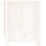 vidaXL Armoire à chaussures Blanc 110x38x45 5 cm Bois de pin massif