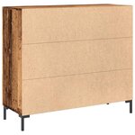 vidaXL Buffet vieux bois 90x34x80 cm bois d'ingénierie