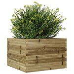 vidaXL Jardinière 70x70x46 cm bois de pin imprégné