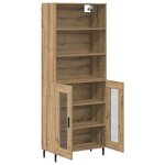 vidaXL Haut Armoire Chêne artisanal 69 5 x 34 x 180 cm