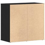 vidaXL Cabinet de Cosmétiques avec tiroir Chêne noir 80 x 40 x 75 cm