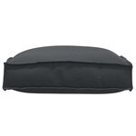vidaXL Coussin pour assise de palette 2 Pièces Noir 40 x 40 x 8 cm