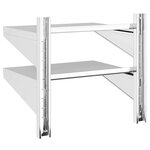 vidaXL Étagère murale à 2 niveaux 50x40x48 cm argenté acier inoxydable