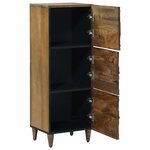 vidaXL Buffet Haut Marron 40 x 33 5 x 110 cm Bois de mangue massif