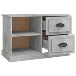 vidaXL Meuble TV gris béton 73x35 5x47 5 cm bois d'ingénierie