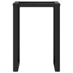 vidaXL Pieds de table à manger cadre en O 60x40x73 cm acier