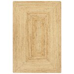 vidaXL Tapis fait à la main Jute Naturel 120x180 cm