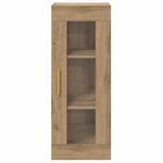 vidaXL Meuble mural Chêne artisanal 34 5 x 34 x 90 cm