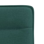 vidaXL Chaises à manger lot de 6 vert foncé tissu