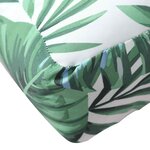 vidaXL Coussins de palette lot de 3 motif de feuilles tissu Oxford