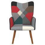 vidaXL Chaise de relaxation Patchwork Tissu