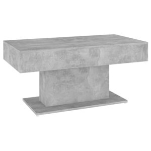 vidaXL Table basse gris béton 96x50x45 cm bois d'ingénierie